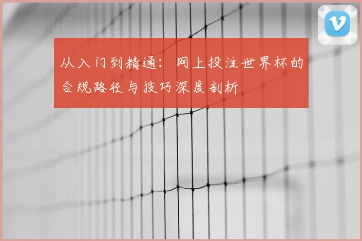 从入门到精通：网上投注世界杯的合规路径与技巧深度剖析