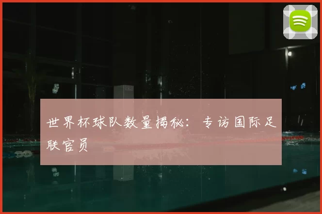 世界杯球队数量揭秘：专访国际足联官员