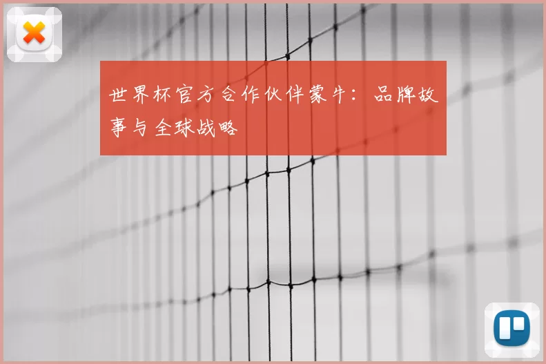 世界杯官方合作伙伴蒙牛：品牌故事与全球战略