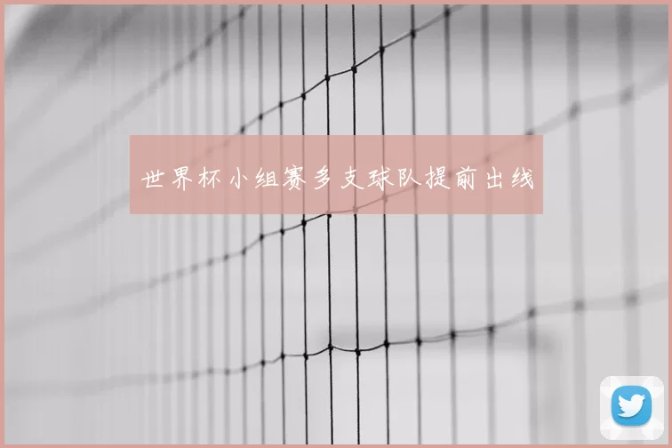 世界杯小组赛多支球队提前出线